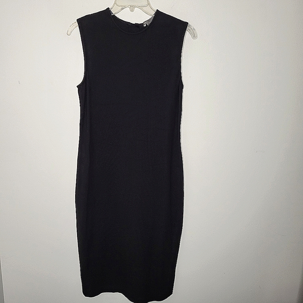 Vince Women’s Size Small Black Sleeveless Knee Length Dress Zip Back